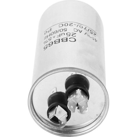 CBB65 25µF 450V Kondensator mit Aluminiumgehäuse, explosionsgeschützt, für Klimaanlagenmotor (1/5)