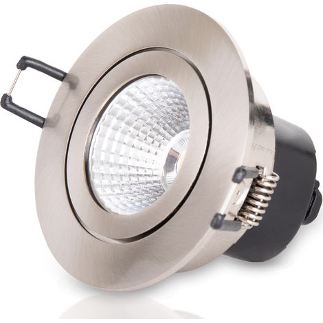 Paco Home Einbaustrahler Strahler Spotlight Schrankbeleuchtung Unterbauleuchte Küche Nickel gebürstet,  1 x LED - schwenkbar