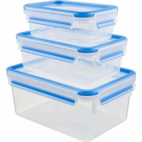 Set di Contenitori Ermetici Tefal Masterseal Blu