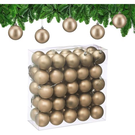 Matte Christmas Baubles Set, 50 Pieces (1/5)