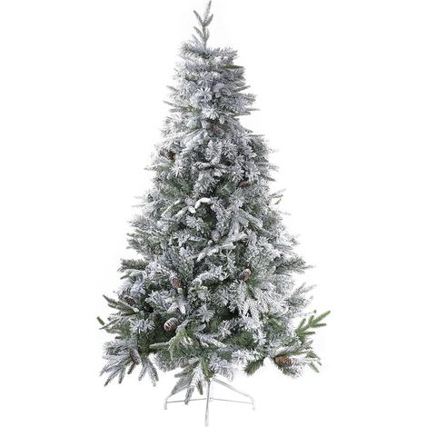 Albero di Natale Canada Super Innevato 180 cm FERCOLOR - con 1149 Rami e Pigne (1/3)