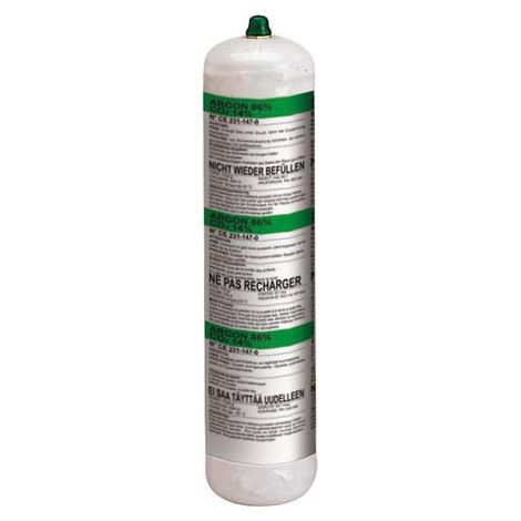 Bombona gas argón con CO2 de 1 litro no recuperable