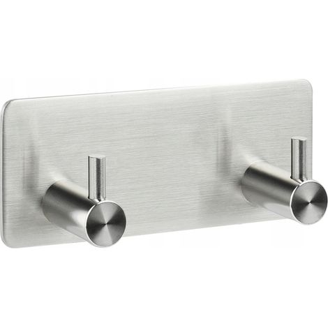 Kleiderhaken, selbstklebend, für Kleidung, Schlüssel – 3M-Klebeband – 2 Stellen (1/2)