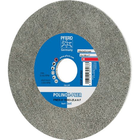 PFERD POLINOX verpresstes Vlies-Rad PNER Ø 150x3 mm Bohrung-Ø 25,4 mm Hart A Fein für Finish (1/5)