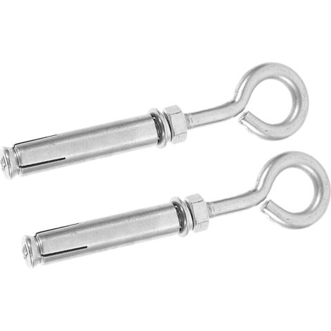 de 6 petites douilles noires de 2 5 cm avec anneau perforé