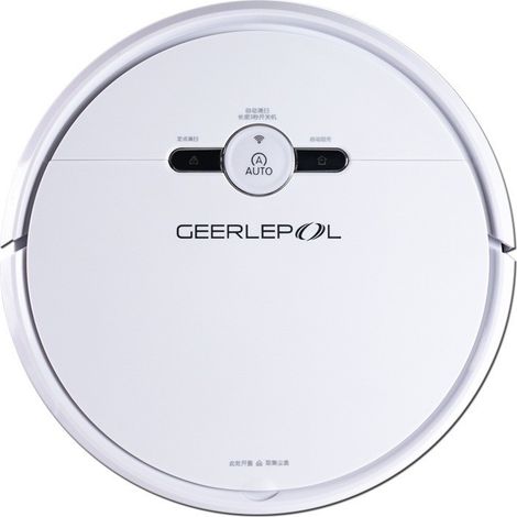 Aspirateur et laveur robot 3 en 1, blanc, balayage et lavage automatiques, navigation intelligente (1/4)