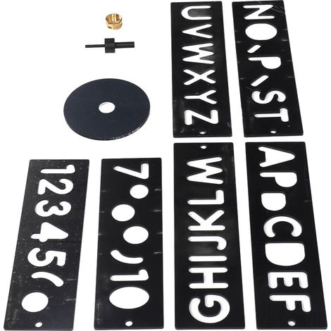 Kit Signalétique Plastique Découpe Laser Léger Gabarit Gravure Bois Pochoir Panneau Publicitaire (1/5)