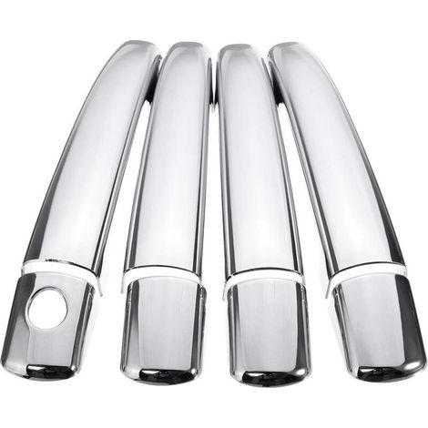 8 PCS Accessoires de Voiture Garniture chromée Poignée de Porte Housse Compatible avec Peugeot 08-10 207 308 407 Citroen C4 C6 C4 Picasso (1/5)