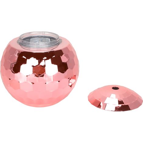 Gobelet sphérique avec paille, tasse à paille monocouche, rose doré (1/5)