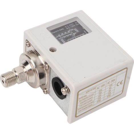 Druckschalter für Luftkompressoren, Messingkern, Feingewinde, Wasserpumpen, Boiler, Kaltwäscher, AC 125 V/250 V, G1/4-Anschluss (1/5)