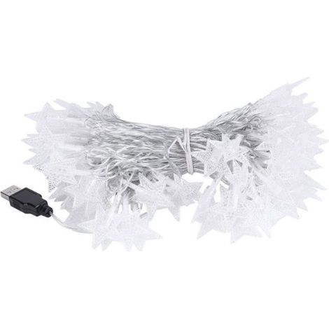Guirlande lumineuse LED 80 LED en forme d'étoile à cinq branches, 10 m (32,8 pi), USB KLB (1/4)