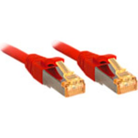 Lindy Patchkabel Cat6A S/FTP LSOH Cat7 Rohkabel rot 0.50m