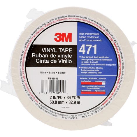 3M 471W50IW PVC-Klebeband Weiß (L x B) 33 m x 50 mm 1 St. (1/2)