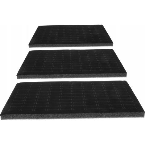Paquete de 3 almohadillas de esponja para joyería con soportes para anillos y pendientes. (1/3)