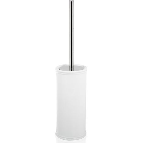 Porte brosse à poser blanc en porcelaine mod. impero