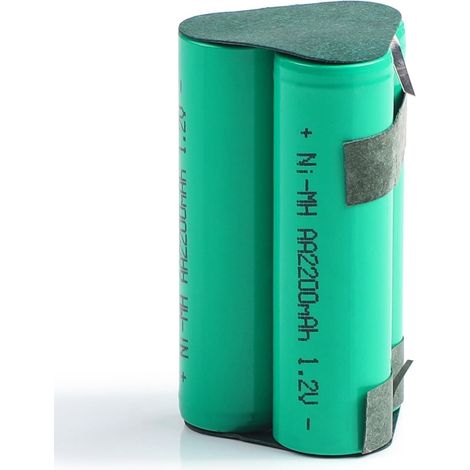 Batterie 3,6V 2200mAh pour Aspirateur Junior 2.0 T24 T24B T24C Ni-MH/Pyramide cosses à souder/ pour HC-352 LED Lampe Portable Visseuse Aspirateur SHB16 (1/4)