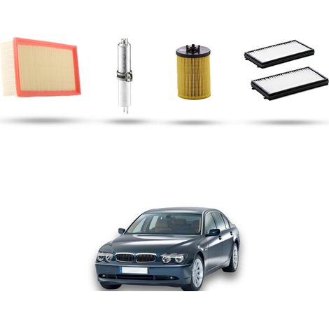 Kit tagliando 4 filtri compatibile con Bmw serie 7 (E65,E66) 740i 225kw dal 2005 (1/5)