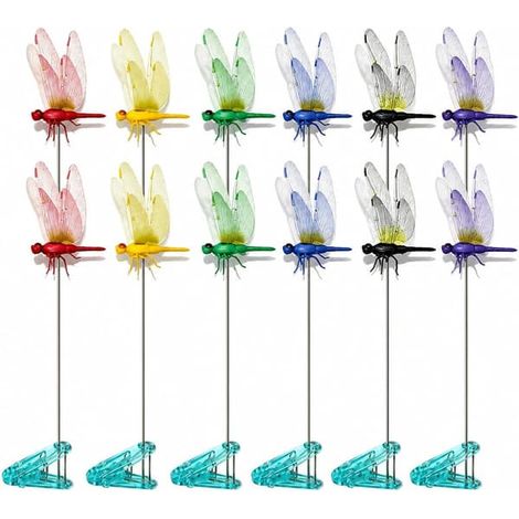 Ecleanfy - Lot de 12 pièges à insectes anti-mouffettes, piquets de jardin 3D, tapette à mouches pour cerfs, chevaux et usage extérieur (1/5)