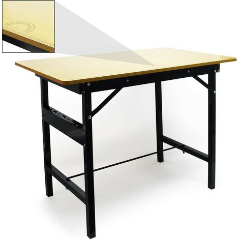 Mesa de trabajo plegable 150kg máximo superficie de trabajo establecida regla y transportador 160002924