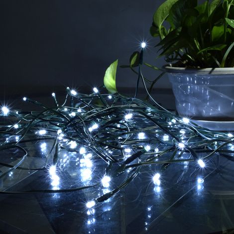 Lampe solaire d'extérieur à 100 LED, 17M, guirlande lumineuse féerique blanche, pour fête, mariage, noël, décoration de salle de maison, cadeau