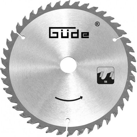 Güde – Lame de scie circulaire 450 mm – 48 dents carbure – Alésage 30 mm – Pour coupes de bois dur et branches