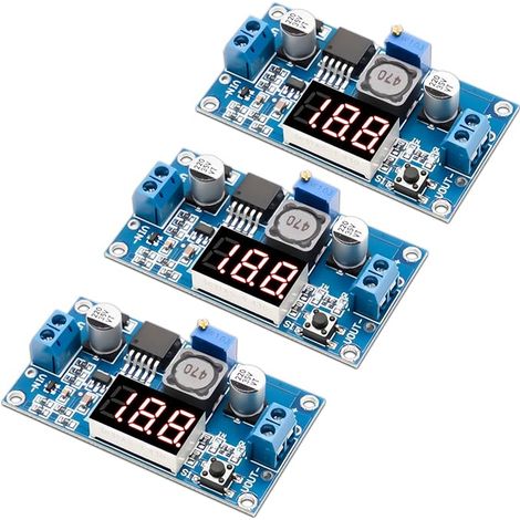 DC-DC Module Adjustable Buck Converter Power Supply Module 36V 24V 12V to 5V 2A Power Module with LED Display (1/5)