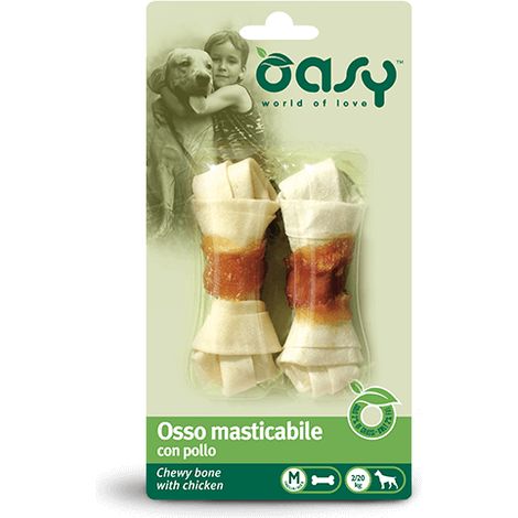 Cane - Osso Masticabile Pollo tg. M 56gr OASY (1/3)
