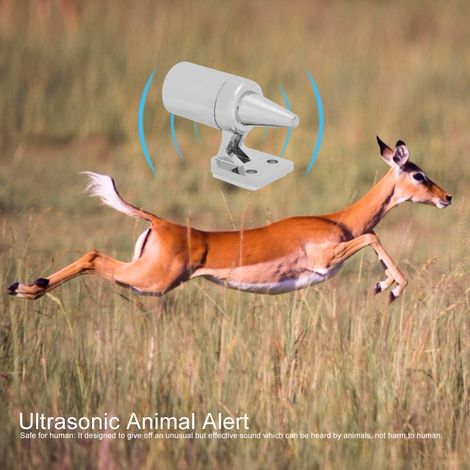 4 pièces voiture détachable ultrasons cerf serpent alerte alarme sonore énergie éolienne Animal répulsif ruban (1/5)