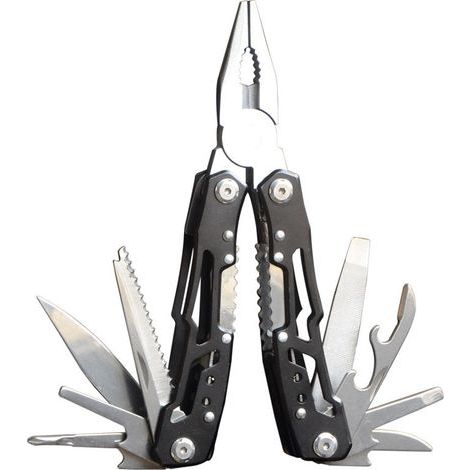 14-in-1 Morpilot Swiss Army Knife, Multifunctional Pocket Tool, Pocket Knife with Ergonomic Handle - Black (1/4)