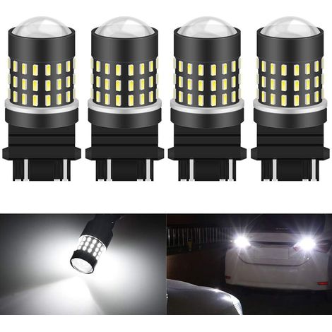 3157 3047 3057 3155 3156 Ampoule LED haute puissance 3014 54 Chipsets super lumineux 650 lumens Remplace pour clignotants arrière de freinage arrière feux de stationnement de campingcar Blanc