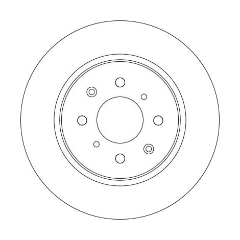 Lot de 2 Disques de frein TRW Automotive DF6318 HONDA 42510-TM8-G00