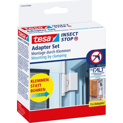 Adaptateur moustiquaire tesa blanc pour porte pliable 113 mm (1/5)