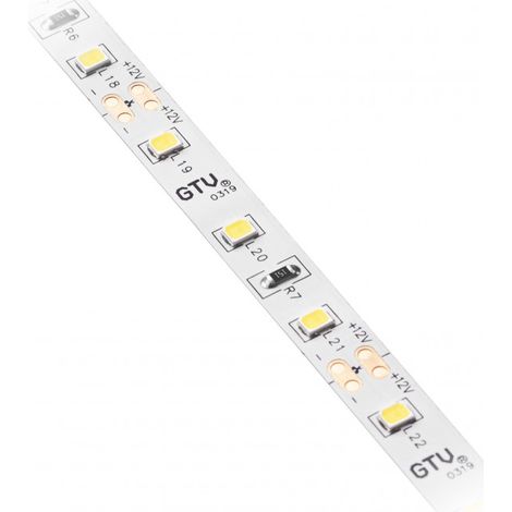 Ruban led Flash 2835, 300 LED, 3 W/m, 5 m, 12 V, blanc neutre, sans gel, largeur 8 mm (LD-2835-300-20-NE4P)
