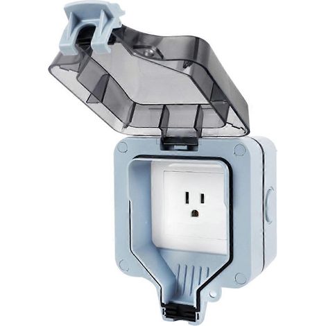 Rallonge extérieure IP66 15 A, prise de charge étanche à la pluie, boîtier étanche, prise américaine (1/5)