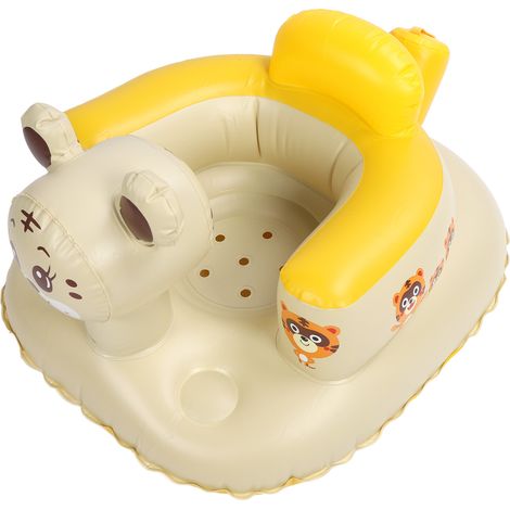 Baignoire bébé gonflable pliable chaise de bain pour bambin siège de piscine aéré chaise bébé pour bain (1/5)