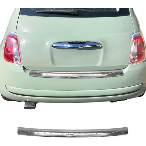 OMAC Ladekantenschutz Stoßstangenschutz für Fiat 500 / 500C 2007-2024 – Edelstahl Chrom (1/5)