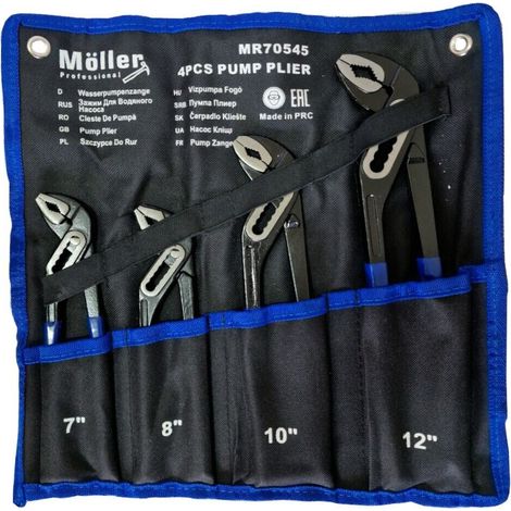 SET 4 PINZE POLIGRIP A PAPPAGALLO 175-200-250-300mm