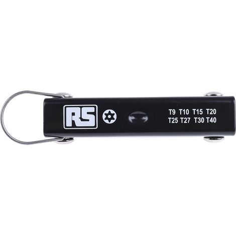 Jeu de clés Torx T9 T10 T15 T20 T25 T27 T30 T40 8 pièces , RS PRO ( Prix pour 1 Jeu ) (1/4)