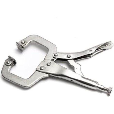 Lot de 2 colliers de serrage de 22,9 cm avec patins pivotants en acier pince étau de soudage (1/3)