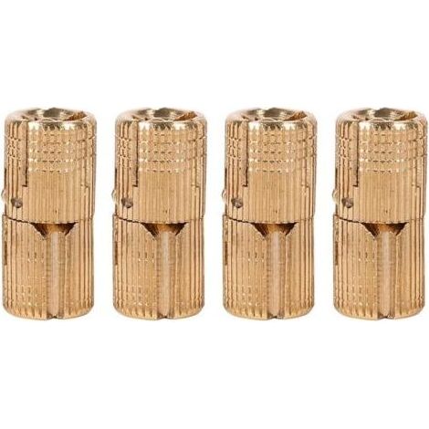 Charnières invisibles en cuivre pur de 14 mm pour boîte à bijoux, boîte cadeau, plans de travail (4 pièces,14mm) (1/5)