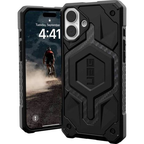 [NEUWERTIG] B-Ware Urban Armor Gear Monarch Pro Mag Safe Case Hülle Apple I Phone 16 Plus Carbon (1/2)