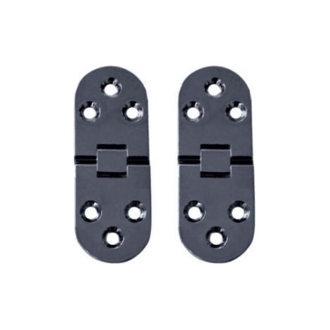 2 Pièces Charnières de Table Pliantes Plat Porte Cabinet Pliable Charnières Alliage Zinc Charniere Porte Placard,Round Edge Charnières pour Porte de Meuble avec vis,pour Table,Meubles Bureau (1/5)