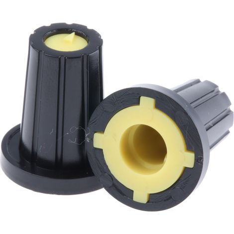 Bouton de potentiomètre RS PRO, Axe de 6mm, Diamètre de 17mm, Enfichable