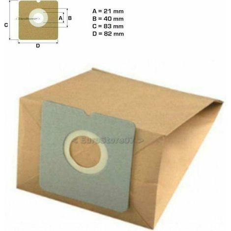 8 sacchetti per aspirapolvere Imetec per il modello ECO ALLERGY  8283  C 7501