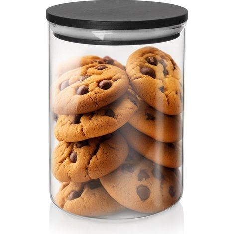 Envase de vidrio para productos a granel con tapa y cierre hermético de 600 ml (1/5)