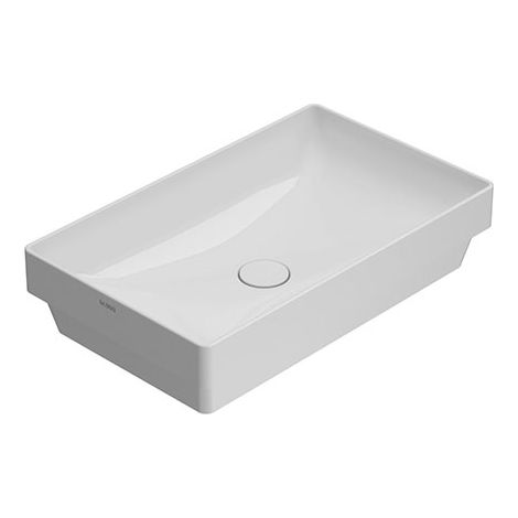 Lavabo T-Edge incasso 61x37 senza foro bianco lucido di Ceramica (1/7)
