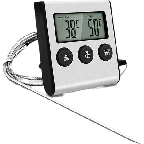 Thermomètre à Viande pour Cuisson Thermomètre Alimentaire Avec Sonde Pour Griller Viande Barbecue L'eau Lait Vin Liquide Avec sonde UD09 (1/5)