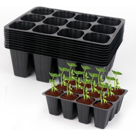 Bandejas reutilizables para germinar semillas con 120 celdas, mini propagador de plantas, kit ideal para cultivo en interiores y exteriores
