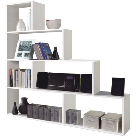 Kit libreria klum cm.145x29x145h bianco - Salone (1/5)