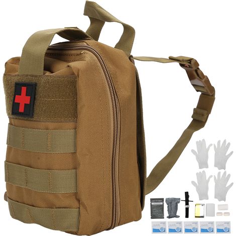 Trousse de premiers secours d'urgence pour traumatismes, trousse d'hémostase pour plaies, traitement d'hémostase et de premiers secours, kit de garrot (1/5)